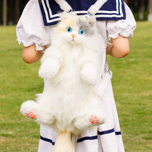Load image into Gallery viewer, Mini Tuxedo Cat Backpack – Plush Cat Bag for Girls Gift Idea