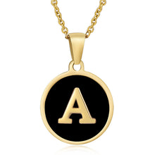 Load image into Gallery viewer, Natural Shell Initial Necklace Collection