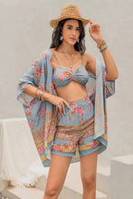 Load image into Gallery viewer, Printed Bra Shorts Cover Up Set - Stylish Three-Piece Swimwear Ensemble