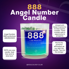 Load image into Gallery viewer, 888 Angel Number Affirmation Candle