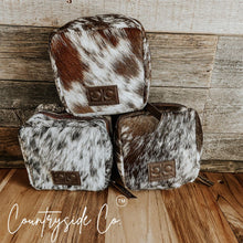 Load image into Gallery viewer, Countryside Cowhide Pouch - Easy Carry Organizer