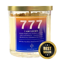 Load image into Gallery viewer, 777 Angel Number Affirmation Candle
