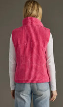 Load image into Gallery viewer, Sassy Pink Corduroy Vest with a relaxed FIT!