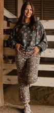 Load image into Gallery viewer, Range and Roar Jeans Eye Catching Leopard and trending Distressed Hem