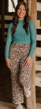 Load image into Gallery viewer, Range and Roar Jeans Eye Catching Leopard and trending Distressed Hem