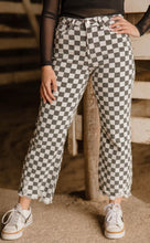 Load image into Gallery viewer, Fast Lane Jeans Super Cute Soft Dusty Black and White with flattering Stretch