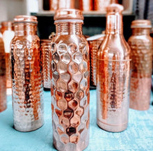 Load image into Gallery viewer, Hand Crafted Copper Water Bottles