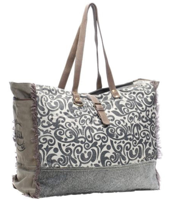 Floral Print Weekender Bag