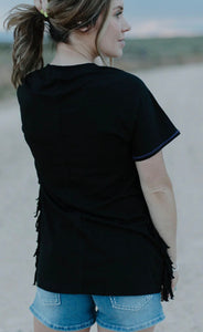 Triable Cherokee Top with Fringe