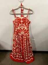 Load image into Gallery viewer, Poppy &amp; Cream Block-Print Sundress