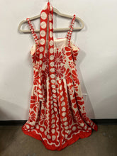 Load image into Gallery viewer, Poppy &amp; Cream Block-Print Sundress