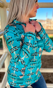 Laramie Kreek Pullover Turquoise and Soft like Butter!