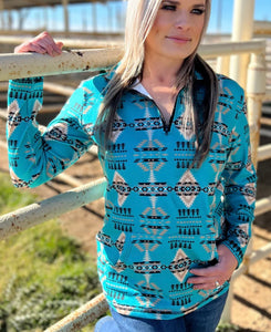 Laramie Kreek Pullover Turquoise and Soft like Butter!