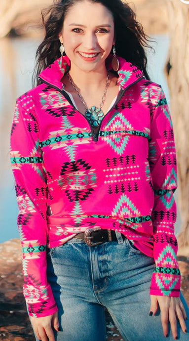 Blushing Pink Riding Fit Super Soft Pullover