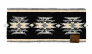 Southwest Pattern Head Wrap Black