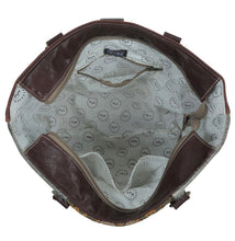 Load image into Gallery viewer, CowHide and Tapestry With Leather Handle Straps
