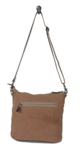 Load image into Gallery viewer, Floral Pattern with Cowhide CrossBody Bag