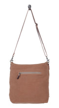 Load image into Gallery viewer, Spacious Cross Body Bag With Cowhide and Turquoise, Leather and Canvas