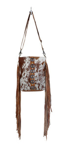 Cowhide Cross Body Leather Handbag