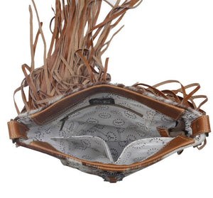 Cowhide Cross Body Leather Handbag