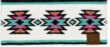 Load image into Gallery viewer, Super Cute Headband in White and Turquoise Aztec Design Click For Other Colors