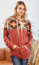 Load image into Gallery viewer, Straight to the Point Aztec Hoodie