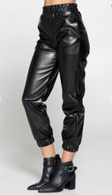Load image into Gallery viewer, Faux Leather Jogger Pant