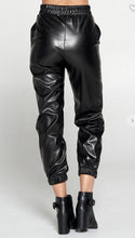 Load image into Gallery viewer, Faux Leather Jogger Pant