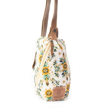 Load image into Gallery viewer, Myra Oasis Blooms Floral Fanny Pack for Women – Compact Belt Bag with Leather Strap for Travel &amp; Concerts