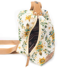 Load image into Gallery viewer, Myra Oasis Blooms Floral Fanny Pack for Women – Compact Belt Bag with Leather Strap for Travel &amp; Concerts