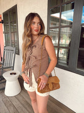 Load image into Gallery viewer, The Gingham Vest in Brown-MEDIUM