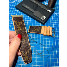 Load image into Gallery viewer, Recycled Louis Vuitton Apple Watch Band AW-LV16