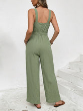 Load image into Gallery viewer, Tie Waist Wide Leg Jumpsuit