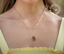 Load image into Gallery viewer, Bohemian Dual Layered Druzy Necklace