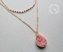 Load image into Gallery viewer, Bohemian Dual Layered Druzy Necklace