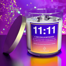 Load image into Gallery viewer, 11:11 Angel Number Crystal Candle
