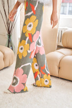 Load image into Gallery viewer, Flower Printed Casual Cozy Full Long Wide Pants