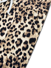Load image into Gallery viewer, Leopard Print One-Shoulder Top and Pants Set