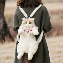 Load image into Gallery viewer, Ragdoll Cat Backpack – Cozy Companion for Travel &amp; School