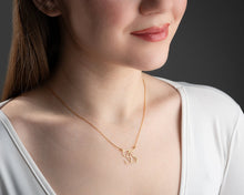 Load image into Gallery viewer, Customized Intertwined Initial Name Necklace