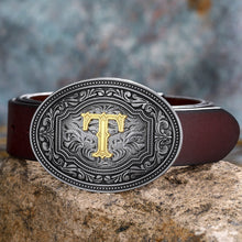 Load image into Gallery viewer, Tang Grass Pattern Letter A-Z Belt Buckle Head