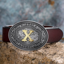 Load image into Gallery viewer, Tang Grass Pattern Letter A-Z Belt Buckle Head