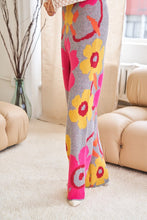 Load image into Gallery viewer, Flower Printed Casual Cozy Full Long Wide Pants