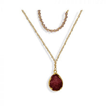 Load image into Gallery viewer, Bohemian Dual Layered Druzy Necklace