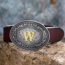 Load image into Gallery viewer, Tang Grass Pattern Letter A-Z Belt Buckle Head