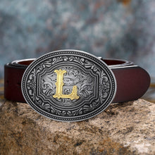 Load image into Gallery viewer, Tang Grass Pattern Letter A-Z Belt Buckle Head