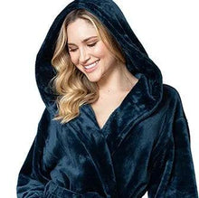 Load image into Gallery viewer, Women’s Plush Hooded Robe - Spa-Worthy Comfort at Home