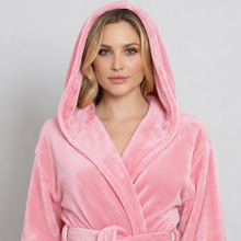 Load image into Gallery viewer, Women’s Plush Hooded Robe - Spa-Worthy Comfort at Home