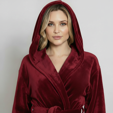 Load image into Gallery viewer, Women’s Plush Hooded Robe - Spa-Worthy Comfort at Home