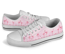 Load image into Gallery viewer, Pink Flamingo Low Top Shoes